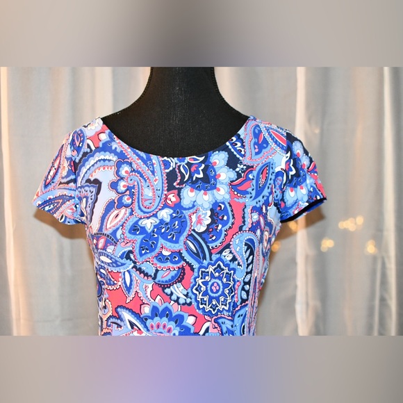 Talbot Bold Colourful Pattern Dress Size Small - Picture 8 of 11